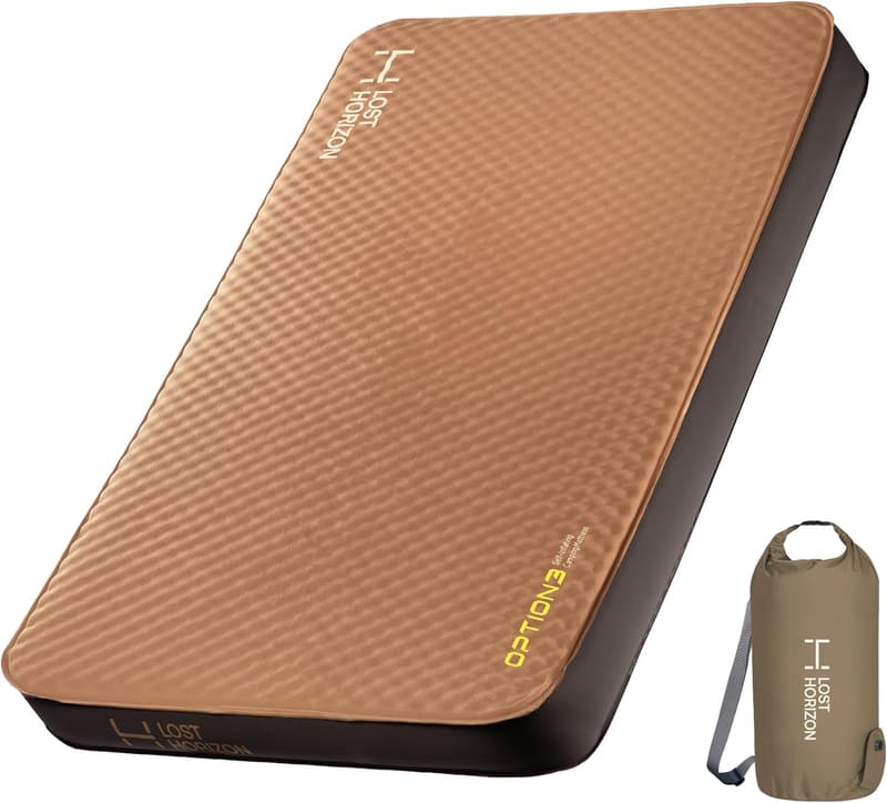 Self-Inflating Twin Camping Mattress with Pump Sack, 4.5