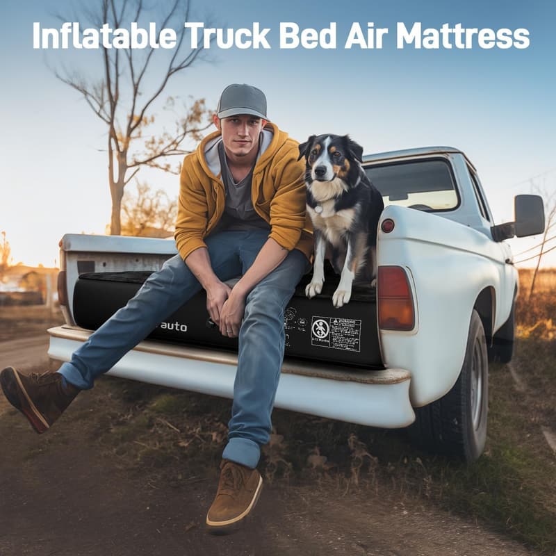 Inflatable Air Mattress for Full-Size Short Truck Beds