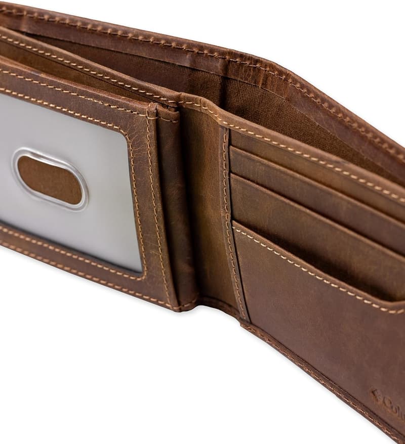 Columbia Men's Bifold Wallet with Card Slots & ID Window