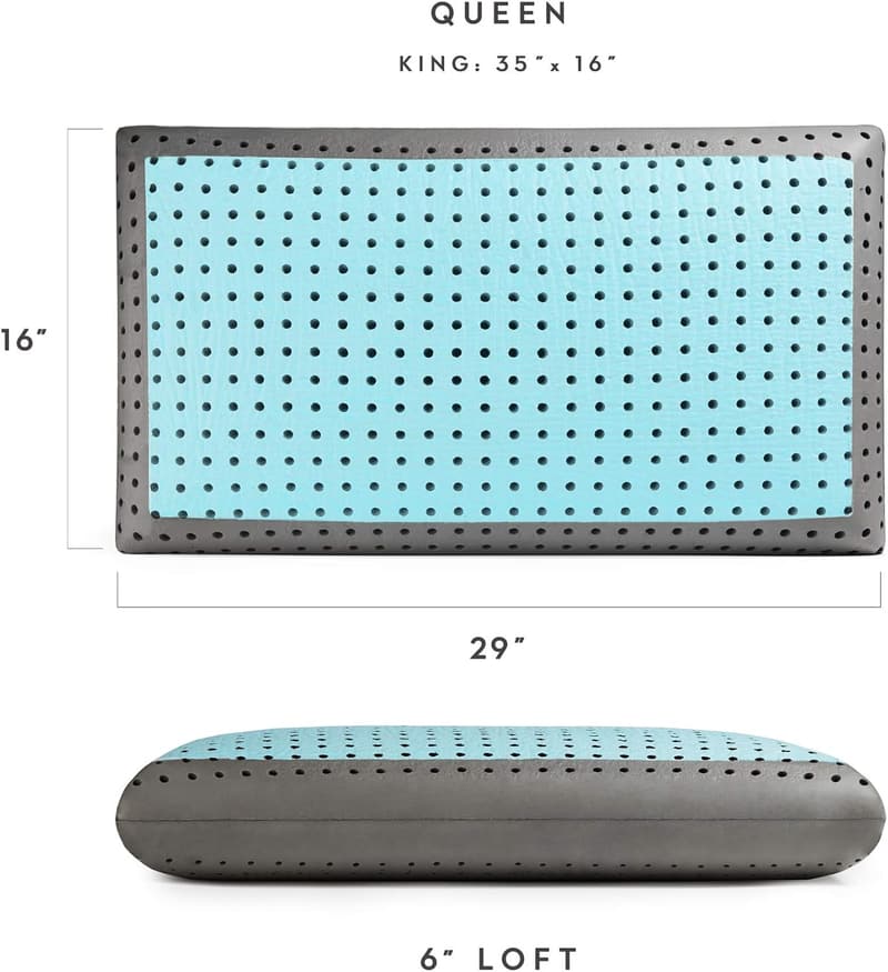 CarbonCool LT Plus Memory Foam Pillow with Omniphasic Technology, King