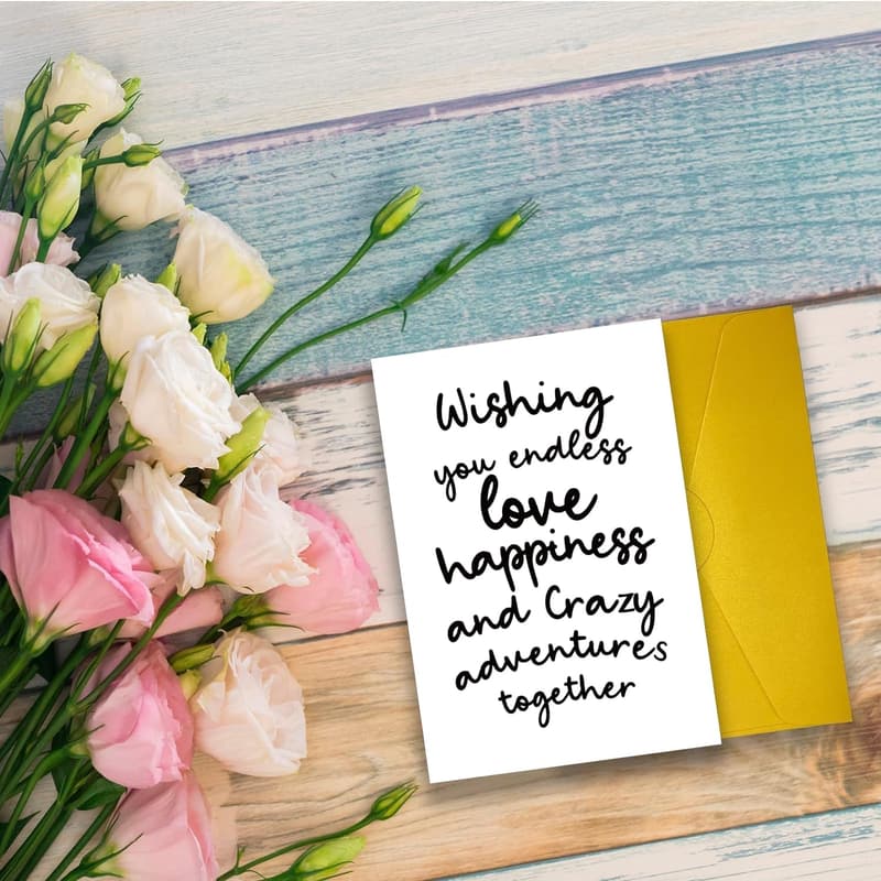 Congratulations Card for Newlyweds – Funny Eco-Friendly Design