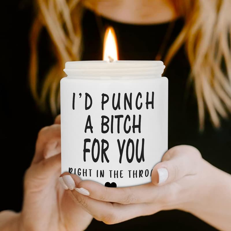 Funny Lavender Candle - Gifts for Best Friends & Unbiological Sisters