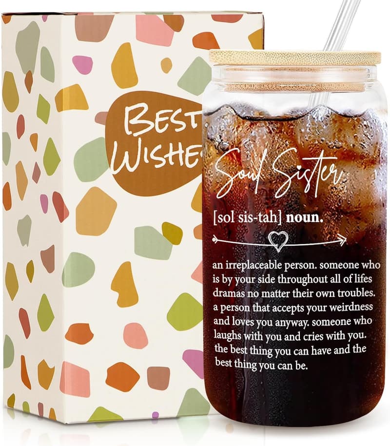 Friendship Gift: 16oz Soul Sister Cup for Women