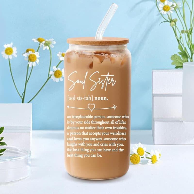 Friendship Gift: 16oz Soul Sister Cup for Women