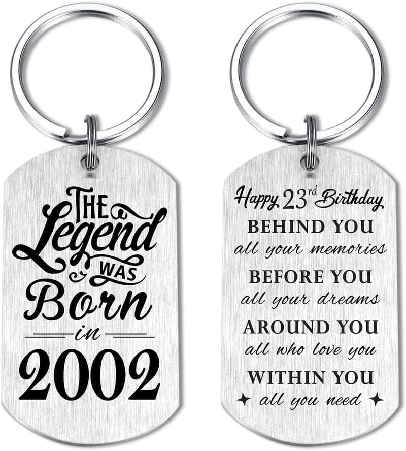 Personalized Keychain for Birthday Gifts - Men & Women