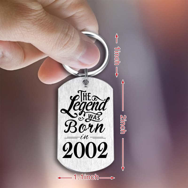 Personalized Keychain for Birthday Gifts - Men & Women