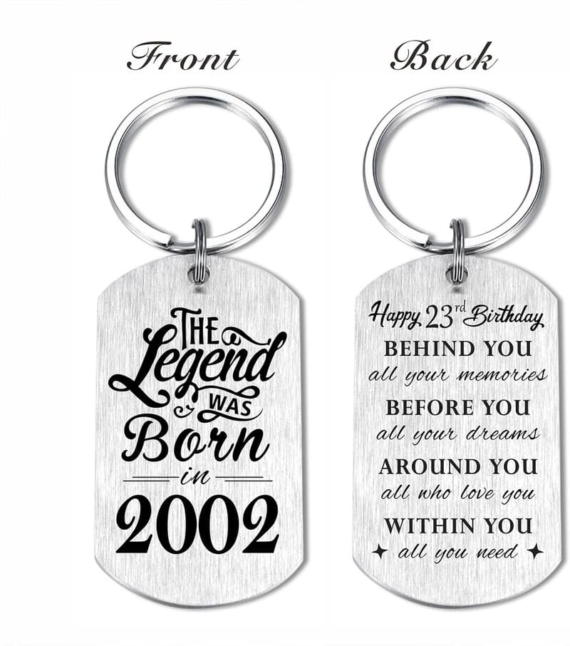 Personalized Keychain for Birthday Gifts - Men & Women