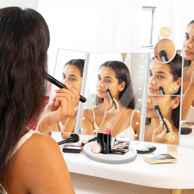 Bestie Birthday Gift: Friendship Makeup Mirror with Lights