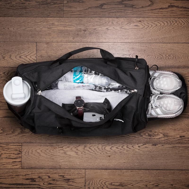 Gym Bag with Shoe & Wet Compartment for Travel & Fitness