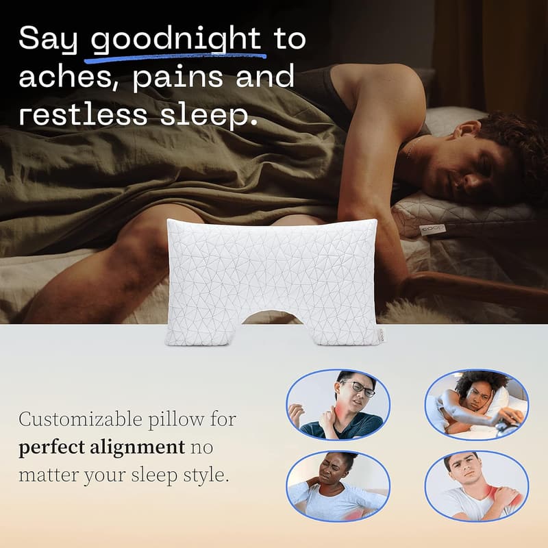 Queen Size Adjustable Memory Foam Pillow for Side Sleepers