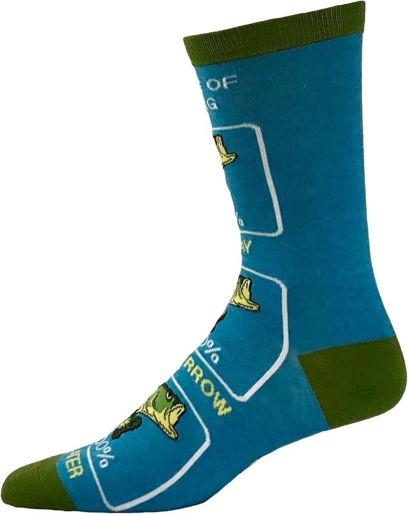 Funny Fishing Socks for Men - Cool Boat Crew Design