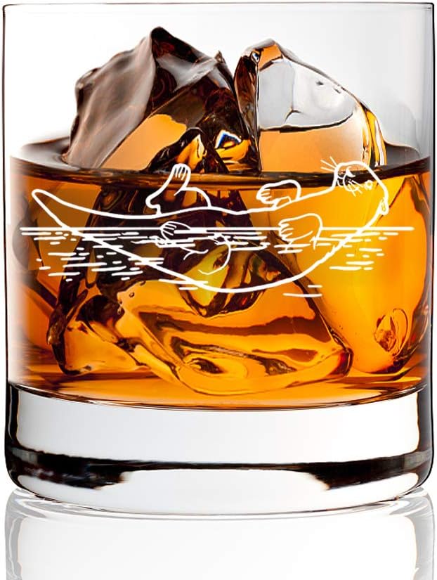 Otter Whiskey Glass - Perfect Gift for Graduation or Father's Day