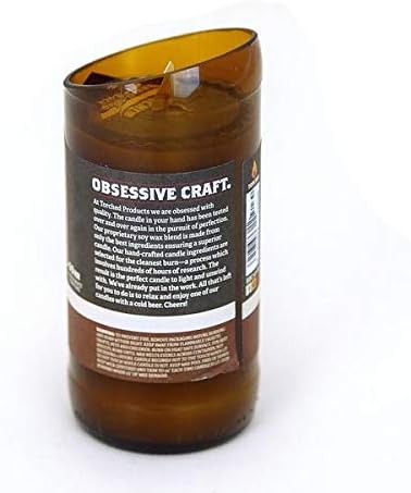 Beer Scented Soy Candle | 8 oz Natural Brown Ale | Gift for Men