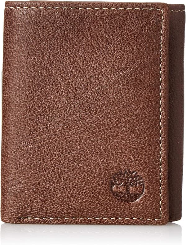 Timberland Men's Brown RFID Blocking Leather Wallet