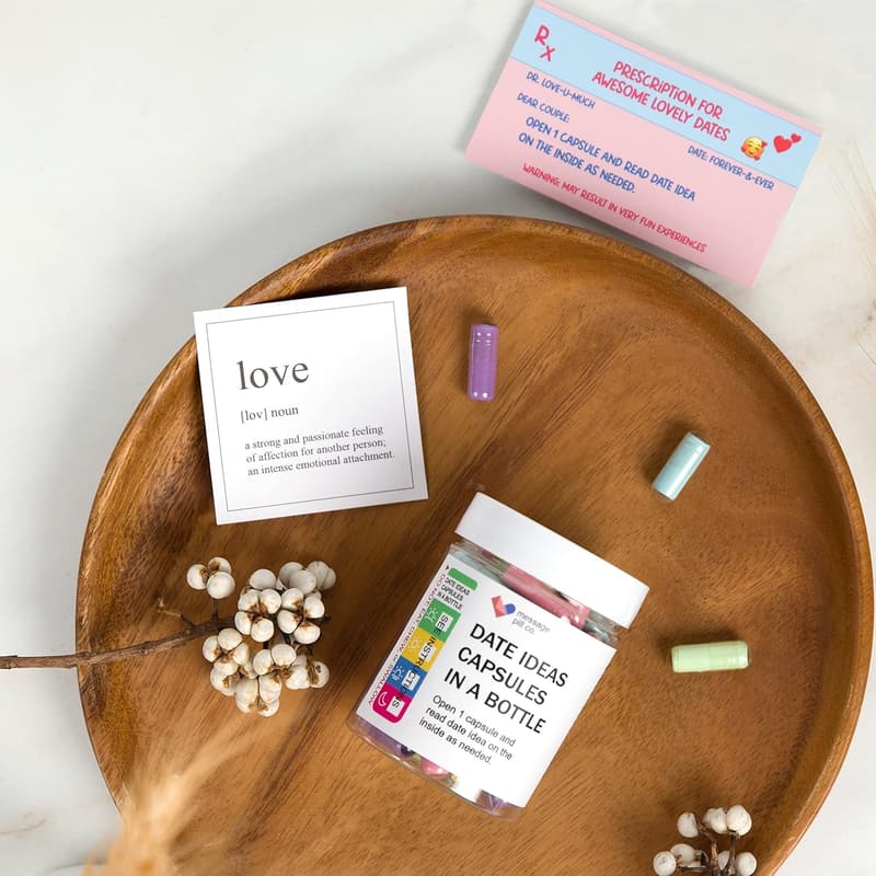 Date Ideas Capsules for Couples - Bridal Shower & Anniversary Gift