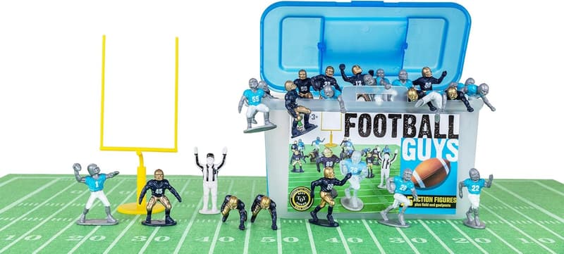 Navy vs. Gray Football Guys Set for Open-Ended Play - Ages 3+
