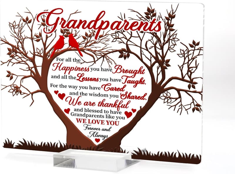 Thank You Grandma & Grandpa Acrylic Keepsake from Grandkids