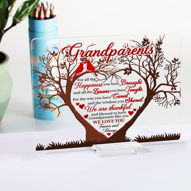 Thank You Grandma & Grandpa Acrylic Keepsake from Grandkids