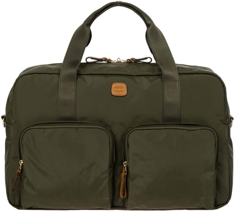 Luxury Olive Duffle Bag - Durable Satin Nylon Weekender