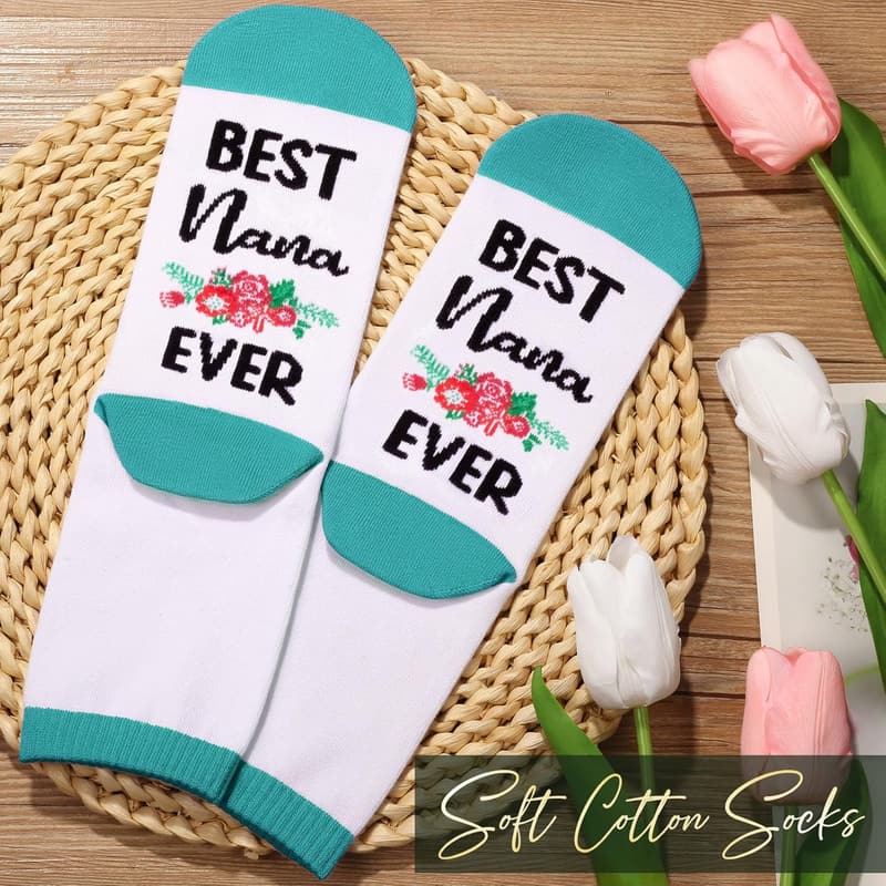 Grandma Gift Set: Tote, Tumbler, Candle, Bracelet & Socks