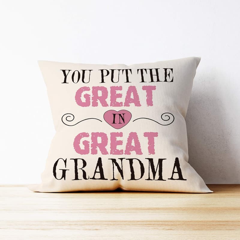 Great Grandma Pillow Cover - Gifts for Pregnancy Announcement