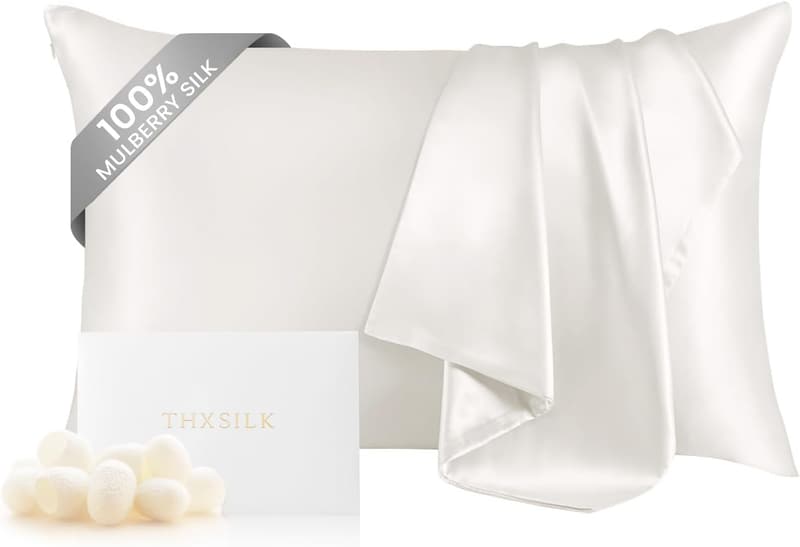100% Grade 6A+ Mulberry Silk Queen Pillowcase for Hair & Skin