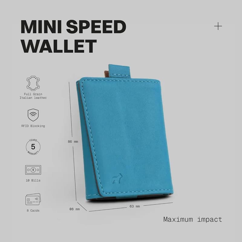 Ultra-Slim RFID Blocking Leather Wallet for Men & Women