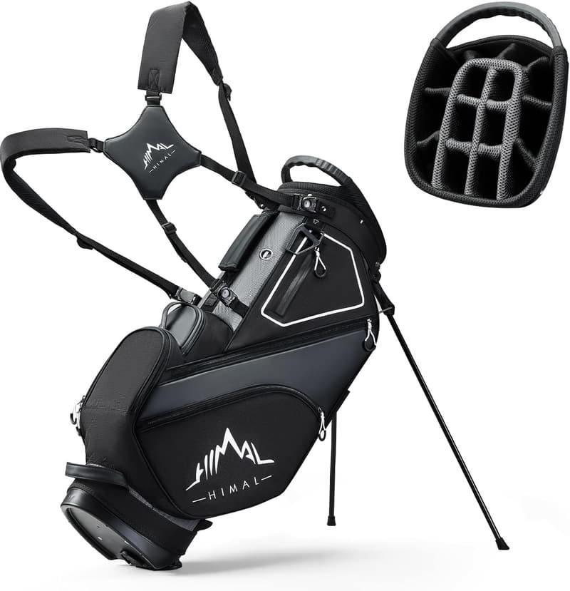 Lightweight Golf Stand Bag for Men & Women with 14 Way Dividers