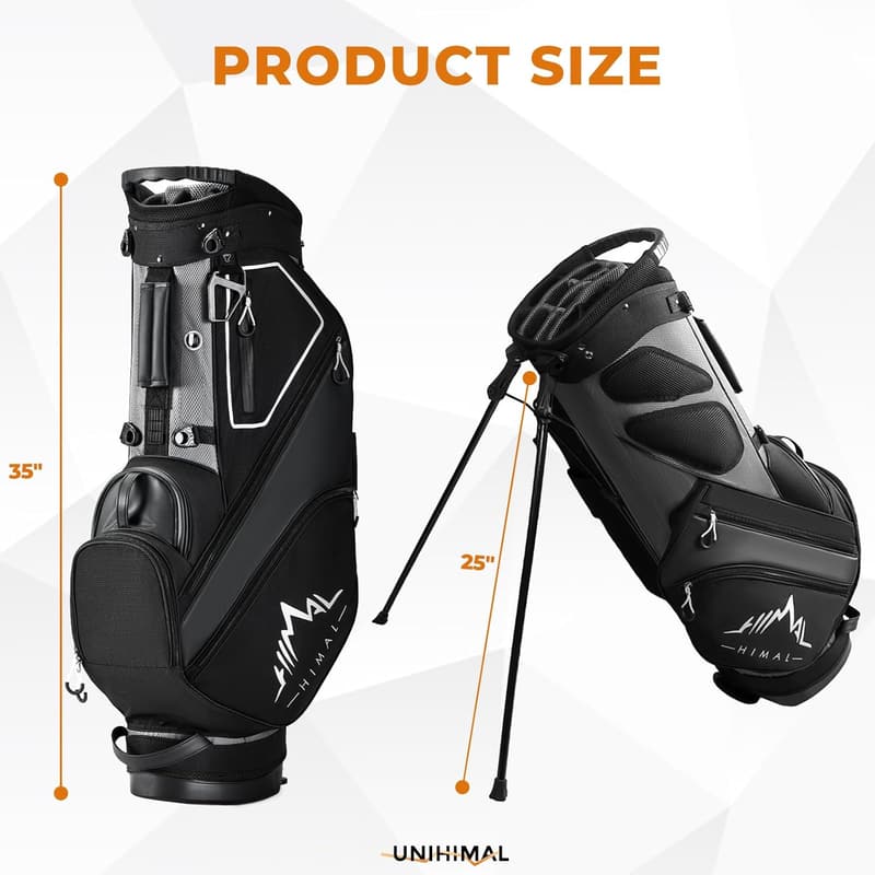 Lightweight Golf Stand Bag for Men & Women with 14 Way Dividers