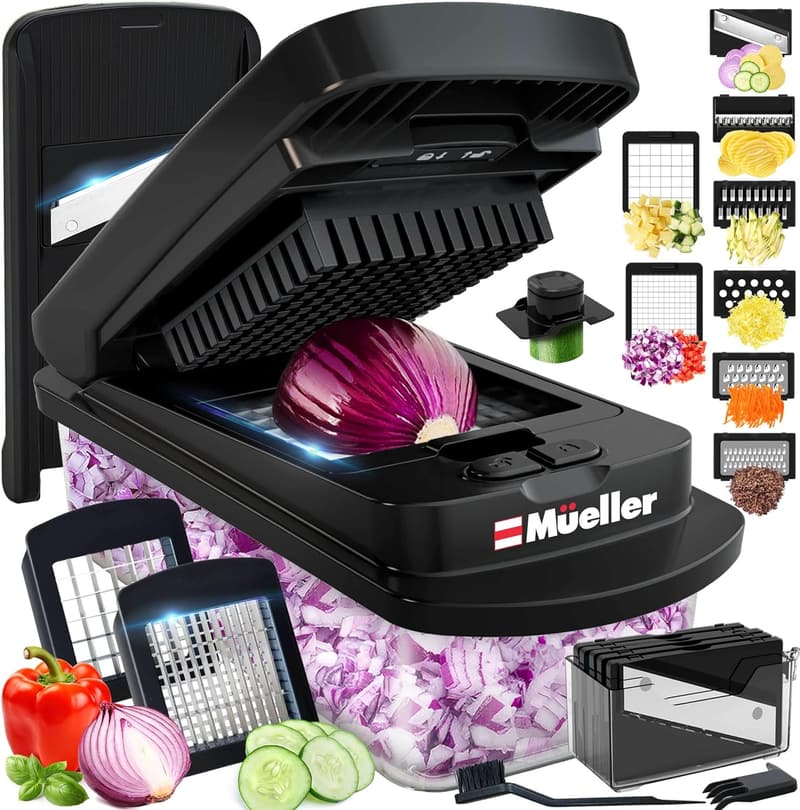10-in-1 Vegetable Chopper & Slicer - Kitchen Gadget for New Homes