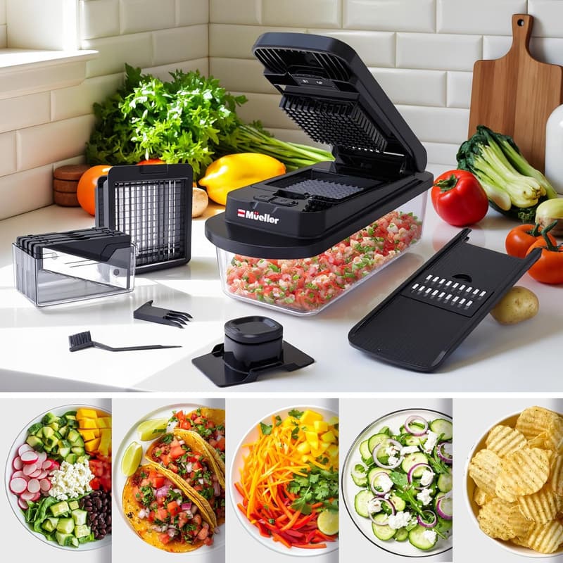 10-in-1 Vegetable Chopper & Slicer - Kitchen Gadget for New Homes