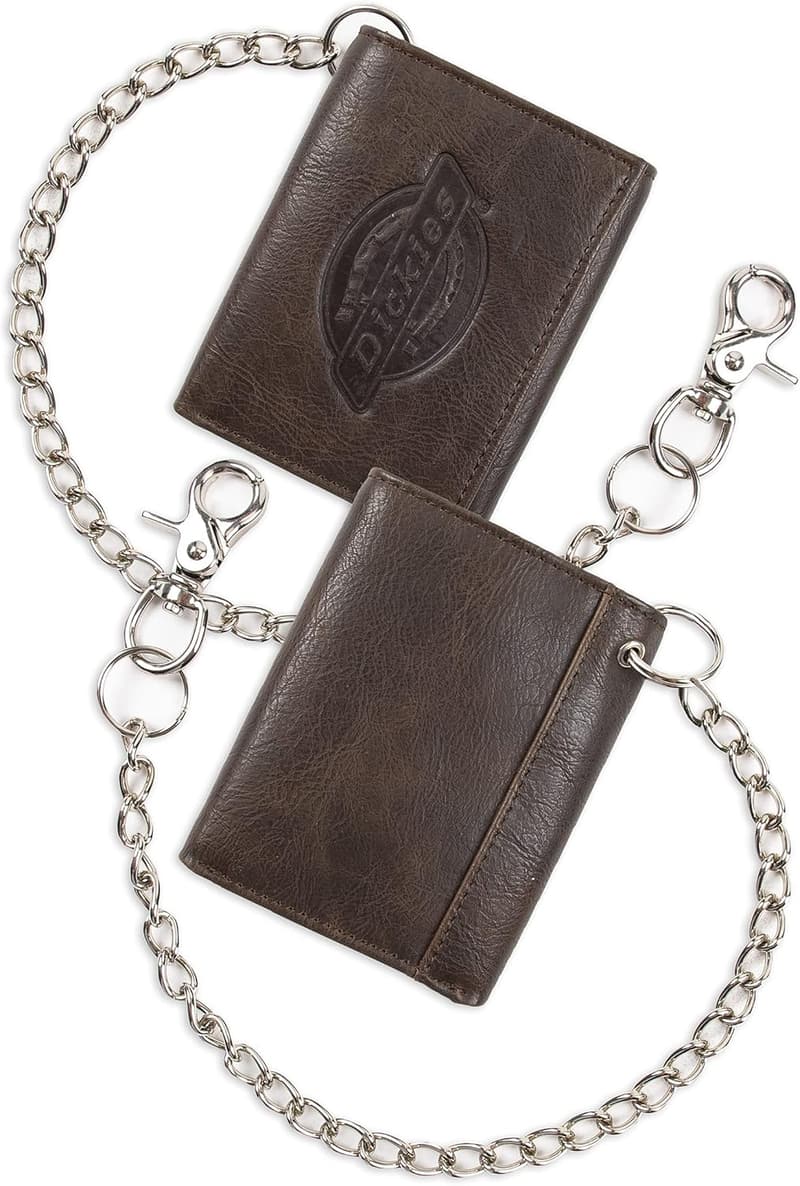 Dickies Men's Chain Trifold & Bifold Wallets