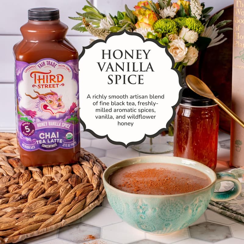 Organic Honey Vanilla Spice Chai Concentrate, 32 Fl. Oz.