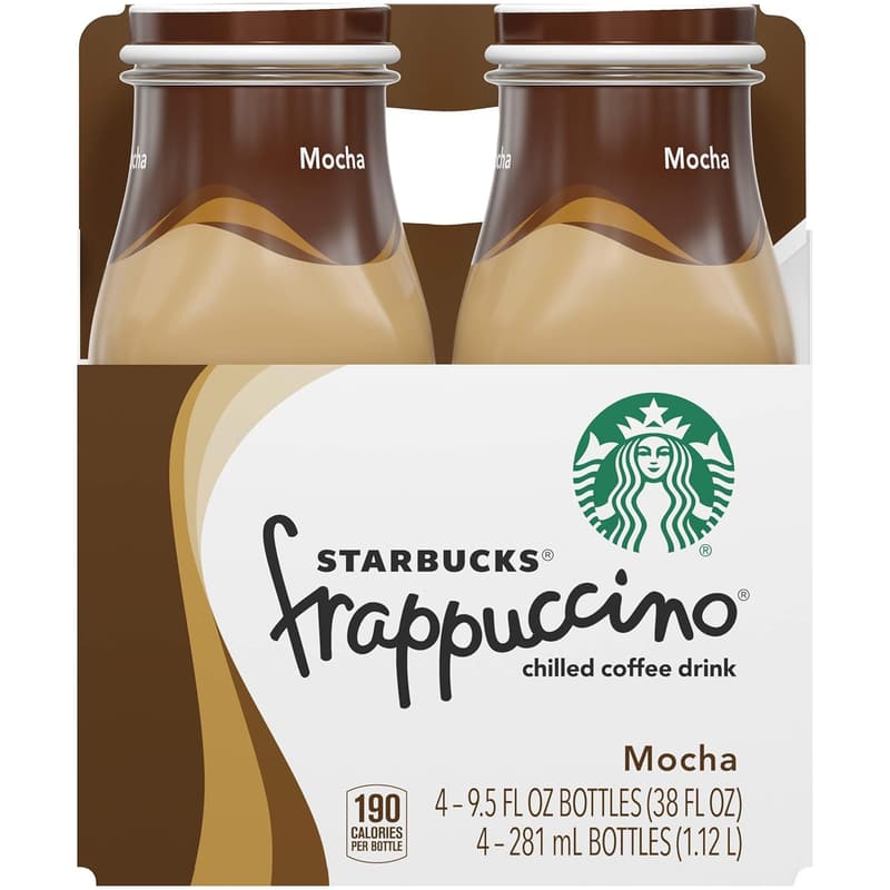 Mocha Frappuccino Coffee Drink, 9.5 oz (Pack of 4)