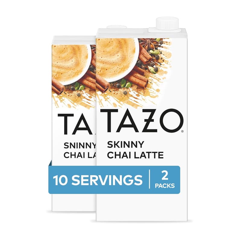 TAZO Skinny Chai Latte Concentrate - Low Calorie Tea Pack (2)