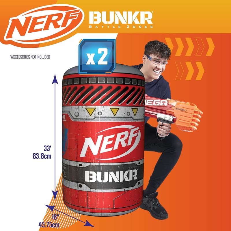 BUNKR Inflatable Barricade Set for Outdoor Battle Play