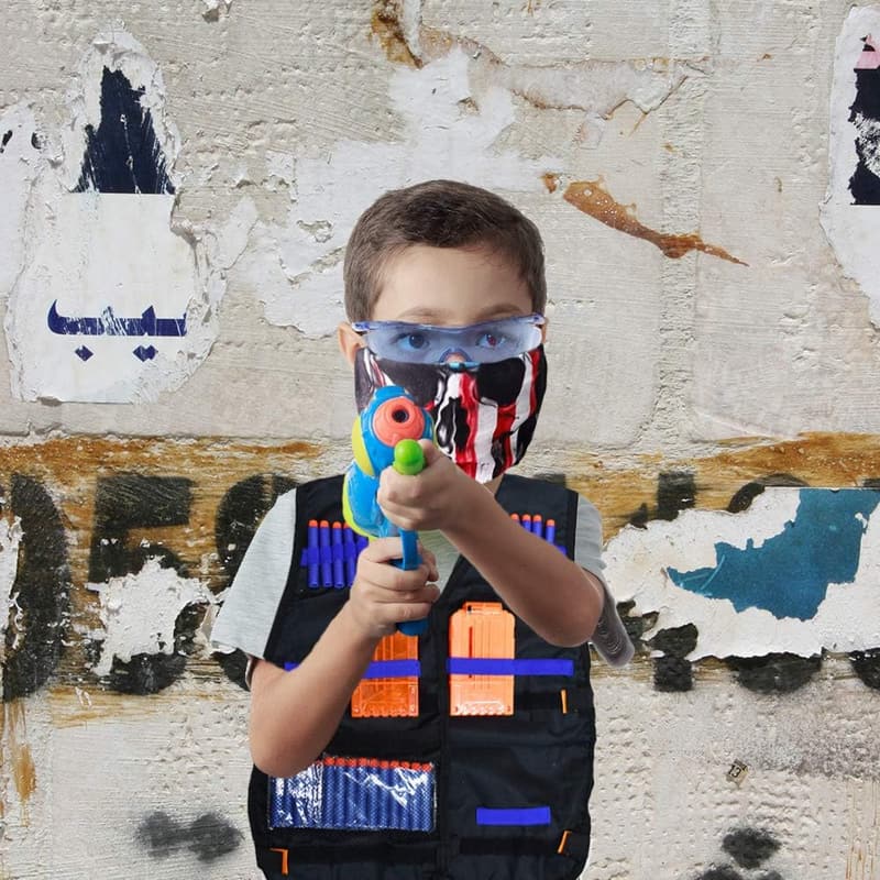 Kids Tactical Vest Kit for Nerf Guns with 40 Dart Refills