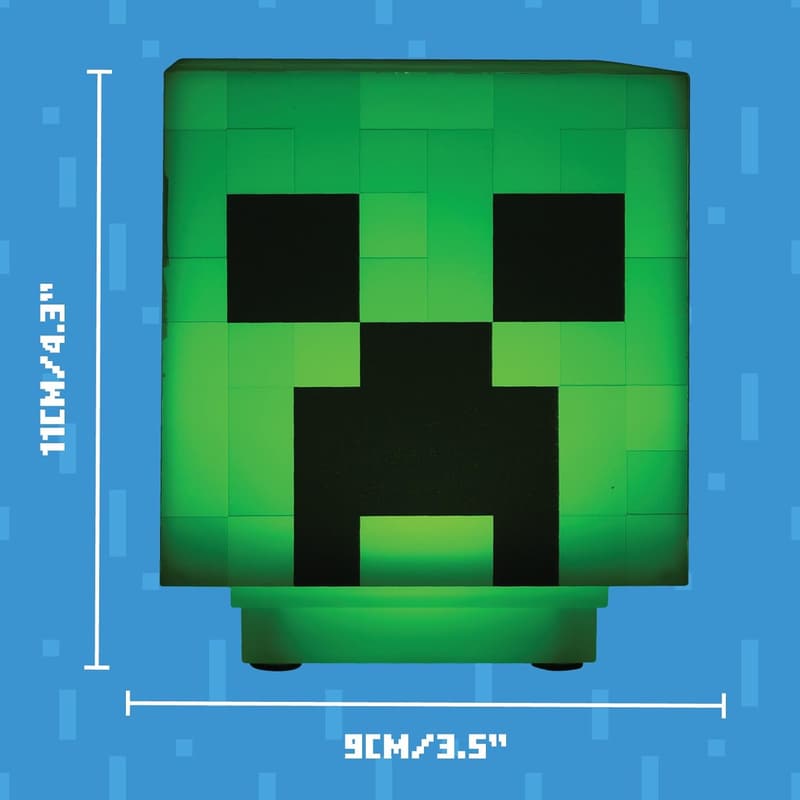 Minecraft Creeper Desk Light with Official Sounds - Kids' Night Light