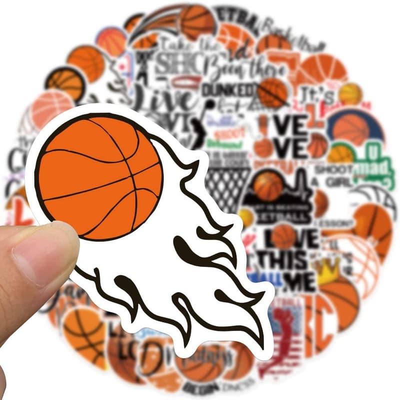 Basketball Stickers Set - 50PCS Fun Decor for Kids' Items