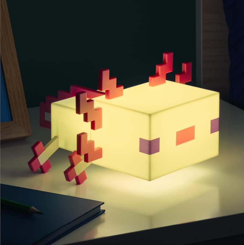 Minecraft Axolotl Lamp with 5 Color Modes for Gaming Decor