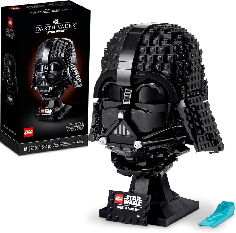 LEGO Star Wars Darth Vader Helmet Collectible Model Kit for Adults