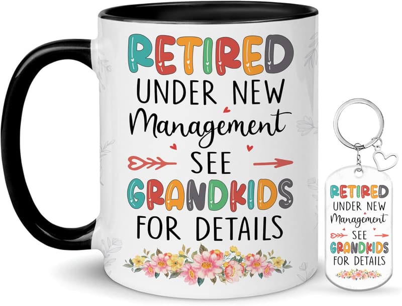 Funny Retirement Mug for Grandma - 11oz Gift for Grandkids