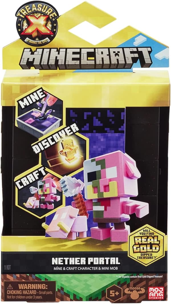 Minecraft Treasure X Nether Portal Craft Set