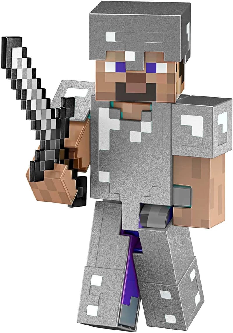 Minecraft Diamond Level Steve Action Figure with Die-Cast Accessories
