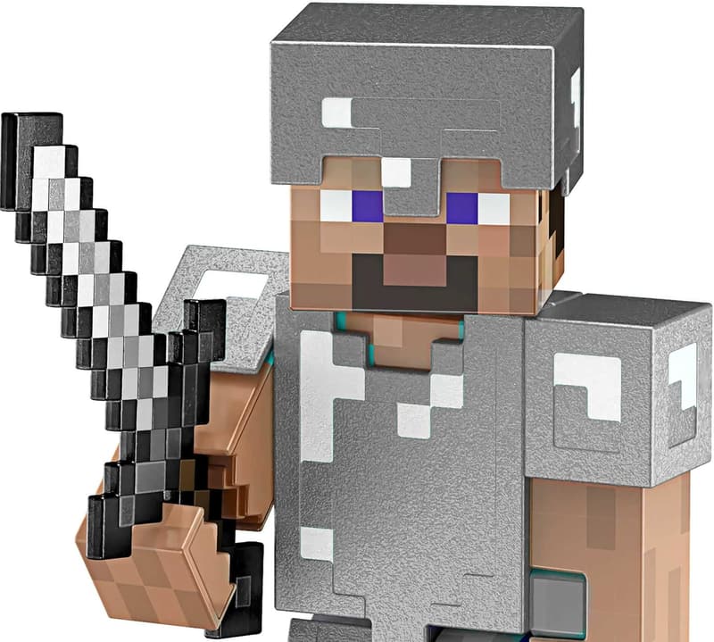 Minecraft Diamond Level Steve Action Figure with Die-Cast Accessories