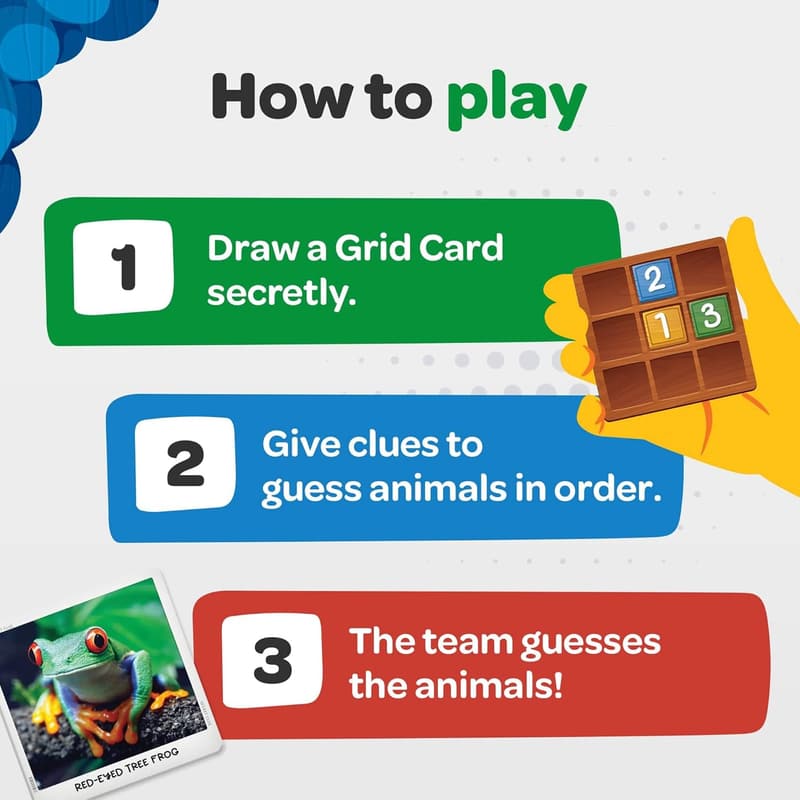 National Geographic Secret Clue Animals Card Game for Kids