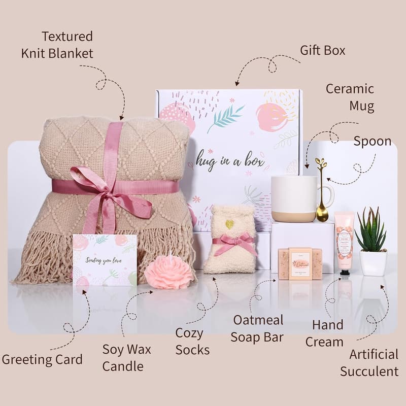 Spa Care Package for Women - Relaxation Gifts Basket