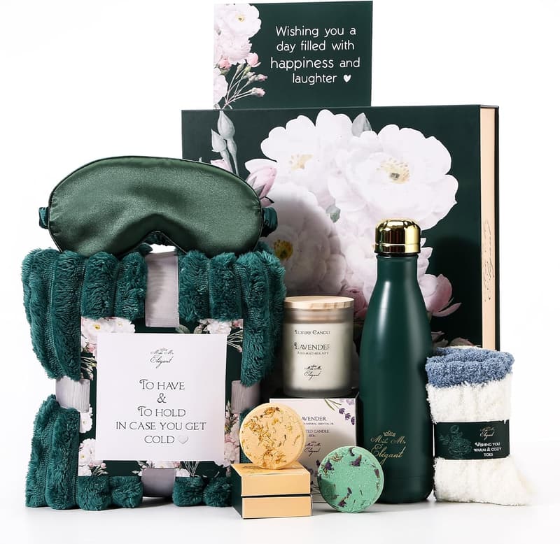 Elegant Spa Gift Basket for Women - Luxury Self-Care Package