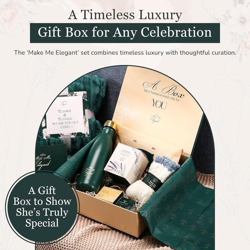 Elegant Spa Gift Basket for Women - Luxury Self-Care Package