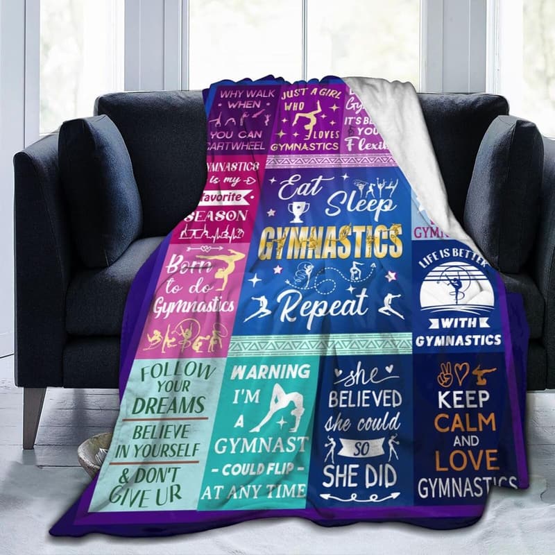 Cozy Gymnastics Throw Blanket for Girls - 50